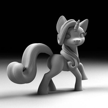 cute unicorn art decor horse fairies cartoon 3d print model - Mito3D