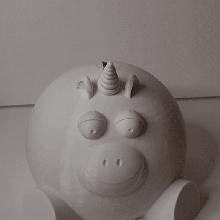 mignonne Licorne banque gadget porcin animal jouet espace rangement magie 3d print model - Mito3D