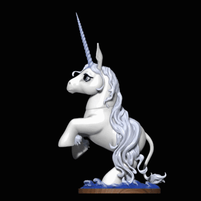 carina unicorno my pony scorso arte fan art bambola testa corna fantasia giocattolo pelliccia 3d print model - Mito3D