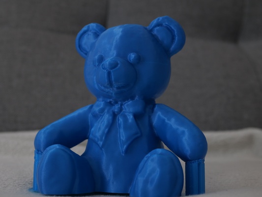 carino orso gioco orsacchiotto giocattolo animale seduta sorridi casa decorazione carina regalo 3d print model - Mito3D