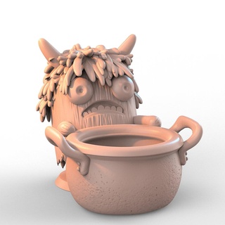 cutie monsters on-duty cute monster 3d print model - Mito3D