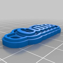 cutie customized keychains 3d print model - Mito3D