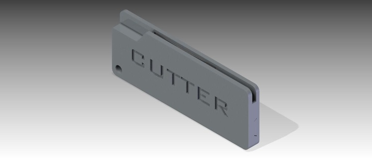 Cutter Klinge Skalpell 3d print model - Mito3D