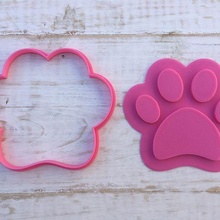 cutter cookie dog footprint dogs cookies love dogys 3d print model - Mito3D