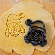 cutter - darth vader christmas cookie cutter cutter cookies baking bakery sweet christmas starwars 3d print model - Mito3D