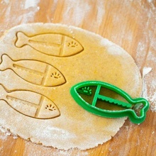 taglierina pesce biscotto biscotti cottura forno dolce carina 3d print model - Mito3D