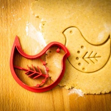 taglierina folk uccello biscotto biscotti cottura forno dolce 3d print model - Mito3D