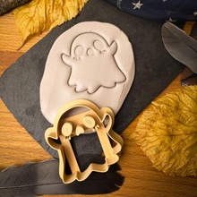coupeur fantôme biscuit biscuits cuisson boulangerie doux Halloween mignonne 3d print model - Mito3D