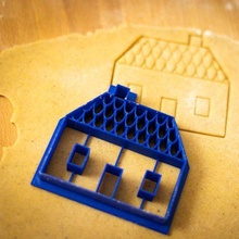 cutter - house cookie cutter cutter cookies baking bakery sweet house 3d print model - Mito3D