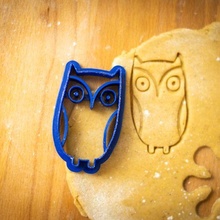 cutter - owl cookie cutter cutter cookies baking bakery sweet owl 3d print model - Mito3D
