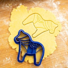 taglierina scandinavo cavallo biscotto biscotti cottura forno dolce folk 3d print model - Mito3D