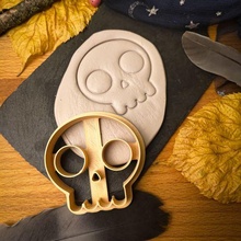 cutter - skull cookie cookies baking bakery sweet halloween 3d print model - Mito3D