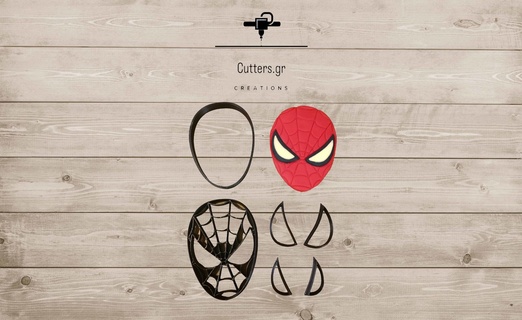 cutter - spiderman Tools cookie marvel heroes 3d print model - Mito3D