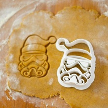 cutter - stormtrooper christmas cookie cutter cutter cookies baking bakery sweet christmas starwars 3d print model - Mito3D
