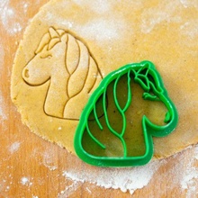 cutter - unicorn cookie cutter cutter cookies baking bakery sweet unicorn 3d print model - Mito3D