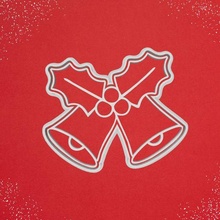 cutter bookmark christmas bells cookie cutting cookies santa claus reindeer merry parties ginger 3d print model - Mito3D