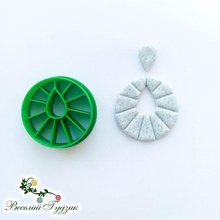 cutter circle earrings jewelry jewellery polymer clay 3d print model - Mito3D