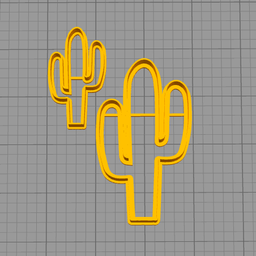 taglierina biscotto cactus cacto 3D print model - Mito3D