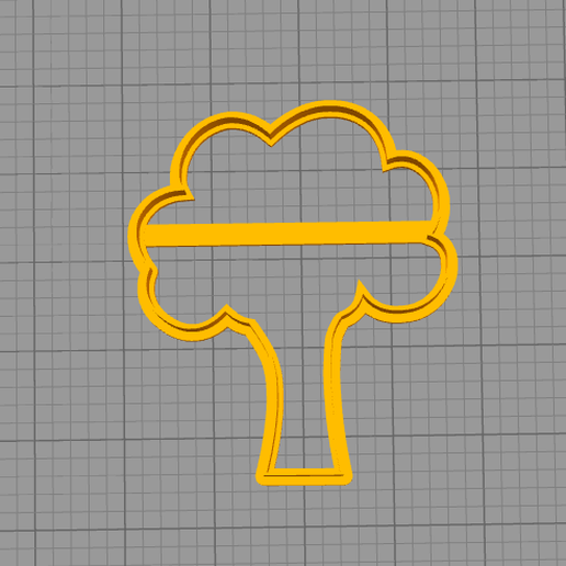 taglierina biscotto albero 3D print model - Mito3D
