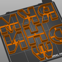 coupeur biscuit alphabet lettres 3d print model - Mito3D
