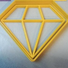 cortador Galleta diamante fondant galletas 3d print model - Mito3D