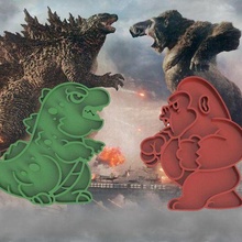 taglierina biscotto Godzilla re kong taglio vs film cinema caramella gorilla 3d print model - Mito3D