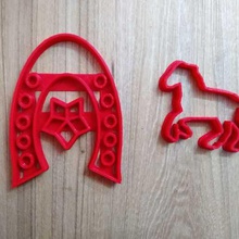 cutter cookie Pferd horse Hufeisen Kunst schneiden Cracker flachdübelfräse 3d print model - Mito3D