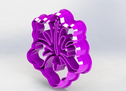 kesici kurabiye çiçek Çiçekler kesme hamur işleri kitle çizim oyunlar 3d print model - Mito3D