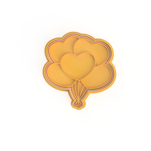 kesici kurabiye sevgililer gün kalp balonlar kesiciler Badem ezmesi Aşk dostluk 3d print model - Mito3D