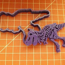 coupe de dinosaures fossiles biscuits divers les témoins le cookie cutter 3d print model - Mito3D