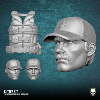 cutter fan art kit 3d printable file action figures gi joe classified military force mezco hasbro toys 3d print model - Mito3D