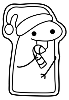 cortador flor caña Navidad regalo Galleta masas pasta dibujo alegre Pascua Resurrección Papa Noel claus árbol snow oferta kawaii grinch traje esquiar batuta 3d print model - Mito3D