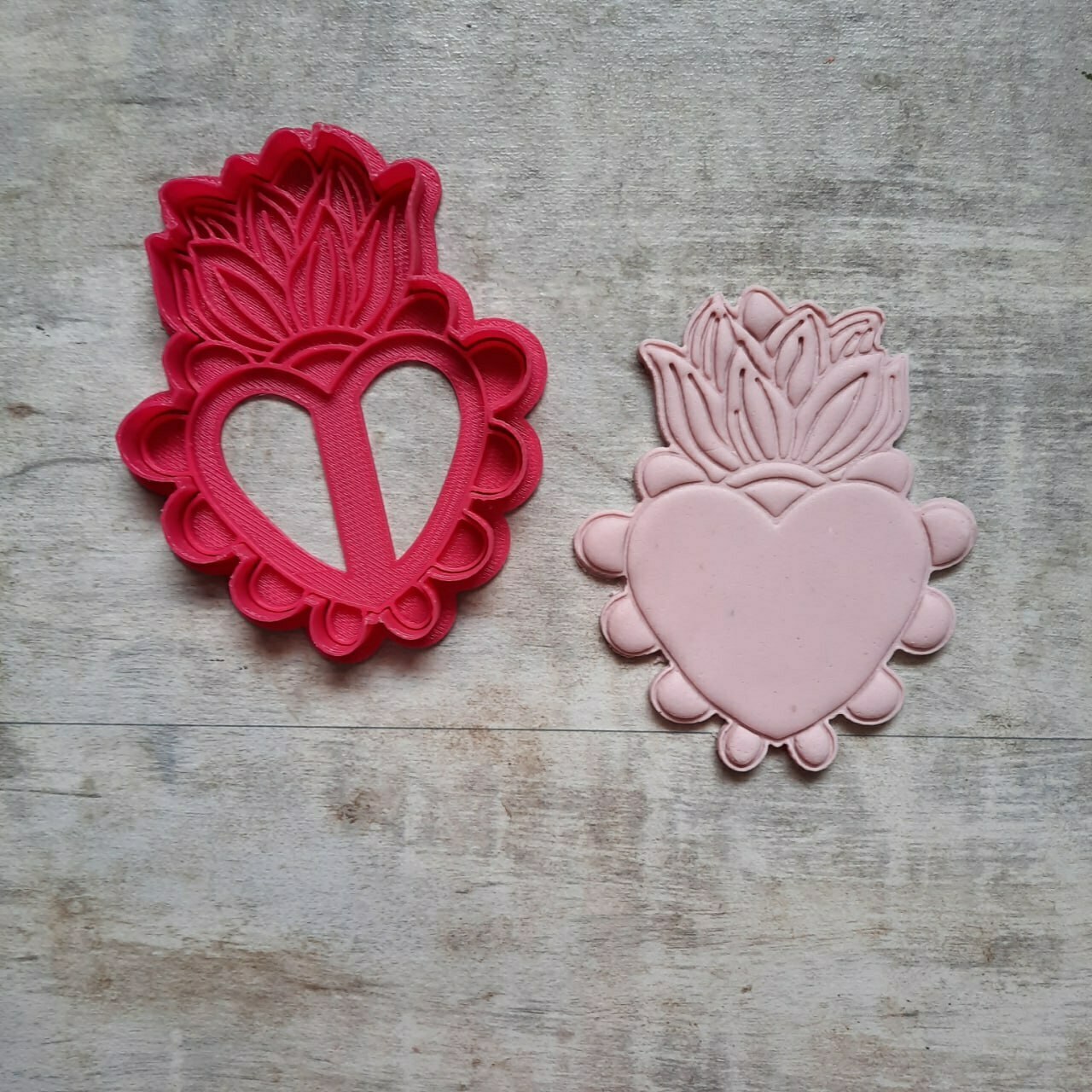 cortador corazón mandala cora corazon 3D print model - Mito3D