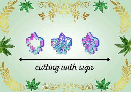cutter mari making signs chala marijuana cannabis joint 3d print model - Mito3D
