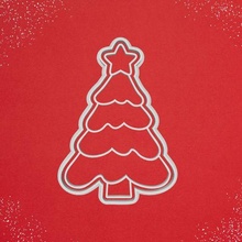 cortador marcador Navidad árbol Galleta corte galletas Papa Noel claus reno alegre fiestas jengibre campanas 3d print model - Mito3D