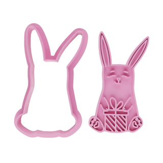 cutter marker easter bunny cookie pasta fondant pascoa coelho cortador biscoito biscuit 3d print model - Mito3D