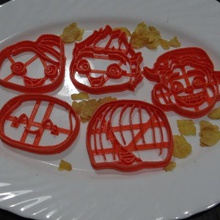 mini-beat-power-Rocker cutter cookie-cutter-Schimmel home Kuchen Cracker Kekse schneiden Schimmel 3d print model - Mito3D