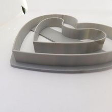 cutter monoporzione cream tart forma di cuore tool portion cake heart shaped 3d print model - Mito3D