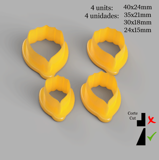 cutter polymer clay polymerica cutters cookies 3d print model - Mito3D