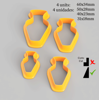 Cutter Polymer Lehm Vase Schmuck polymerica Schneider Kekse 3d print model - Mito3D