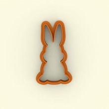 cutter rabbit - cookie carimbo stamp 3d print model - Mito3D