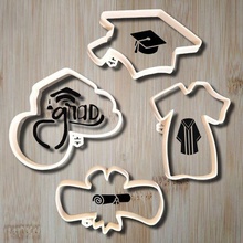 cortadores graduación gallina casa 4 piezas 3d print model - Mito3D