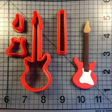 découper à l'emporte-pièce de la guitare électrique maison cookie coupe ruelle cutter gâteau fondant décoration 3d print model - Mito3D