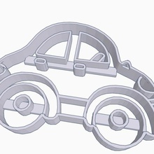 kesme kurabiye araç formu ev araba biscuit fırın konut mutfak çerez kesici autite 3d print model - Mito3D