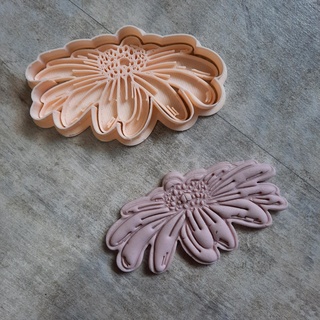 corte margarida argila Argila polímero cortadores cerâmica Margarita flores 3d print model - Mito3D