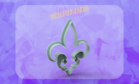 corte fleur lis Galleta cortador cortadores masas do it yourself3d porcelana cerámica arcilla fondant Ballina marcador sello galletas flor planta maceta silueta 3d print model - Mito3D