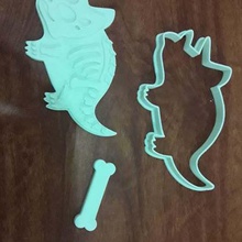 schneiden fossilen Dinosaurier home dino fossil Knochen cookie 3d print model - Mito3D