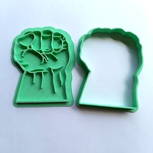 Schneiden Hulk Hand Marker Cutter Kekse Schneider Stempel Plätzchen Superhelden Superheld mitr 3D print model - Mito3D