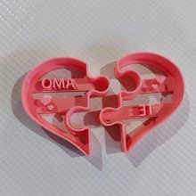 cutting love puzzle tool cutting cutting cookie puzzle valentine's day 14 february love love heart cookie heart love