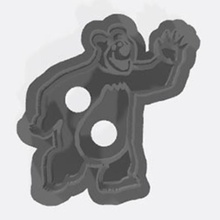 coupe masha ours en cours d'exécution divers jannie de 3d l'ours cookie biscuit 3d print model - Mito3D